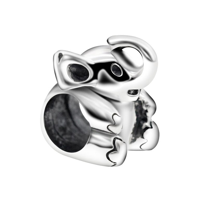 silver lucky elephant ring